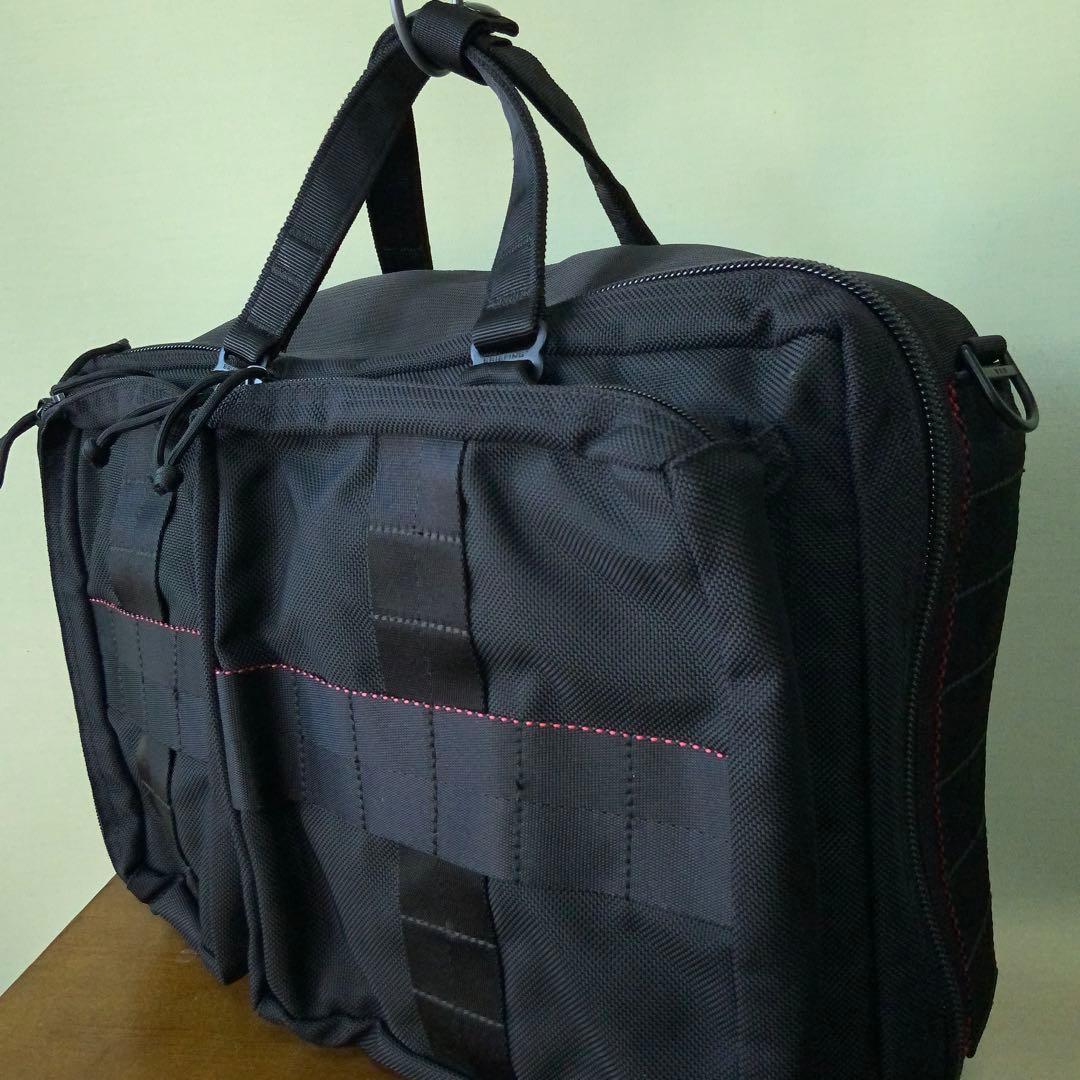 極美品 BEAMS PLUS別注 BRIEFING 3WAYバッグ 黒 米国製