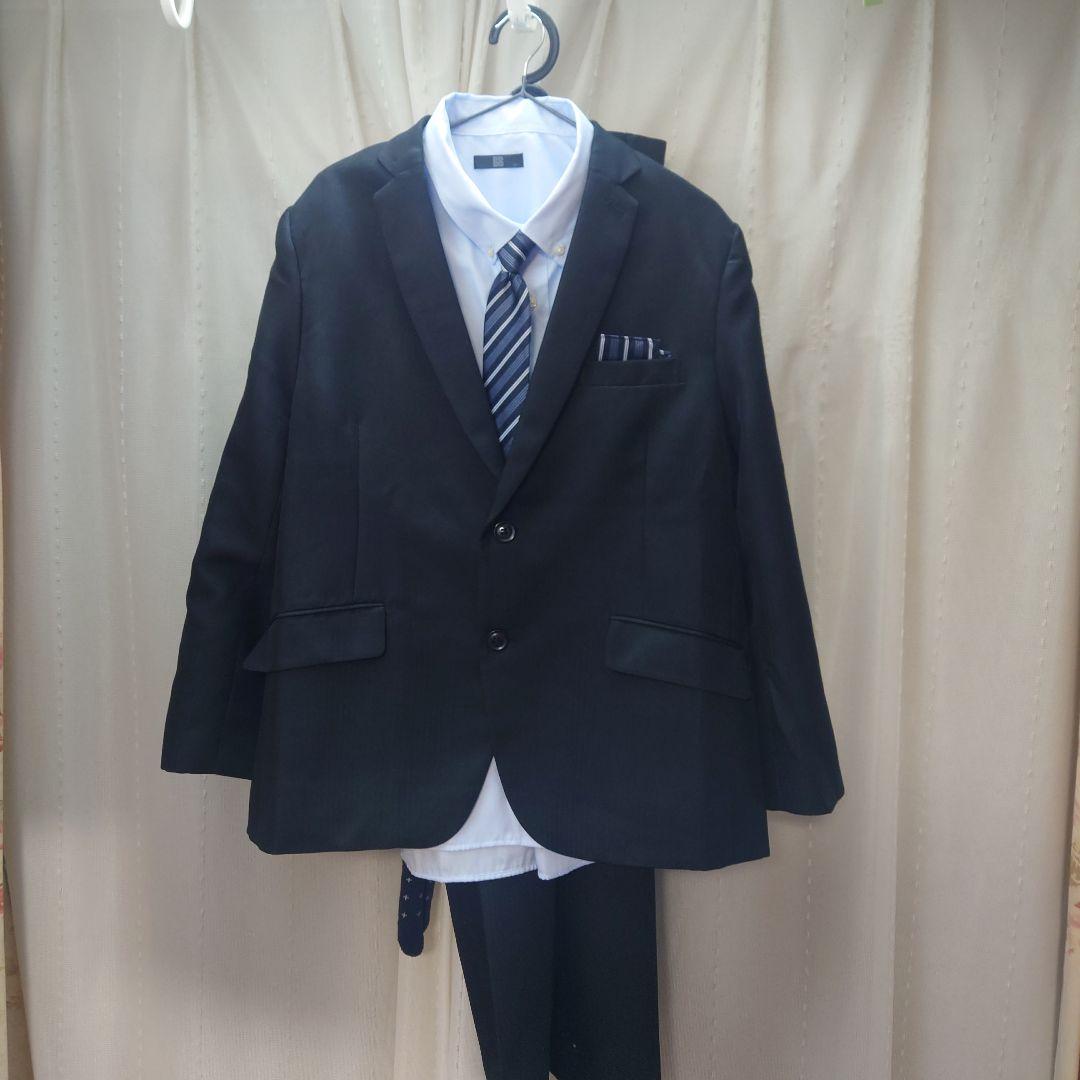 子供卒業式 黒 スーツ 170cm