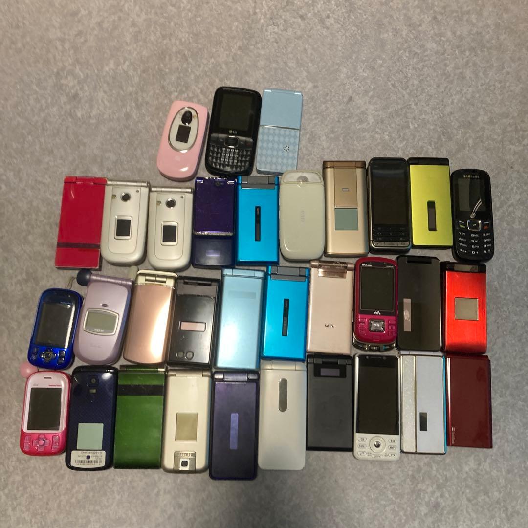 多色携帯電話本体セット　ジャンク