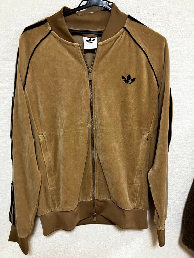 adidas SSTアディカラー　ベロア　トラックトップ　トラックジャケット