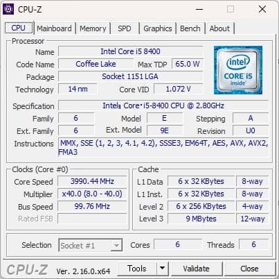 Windowsデスクトップ NEC Mate i5-8400 NVMe Wi-Fi Windows11Pro