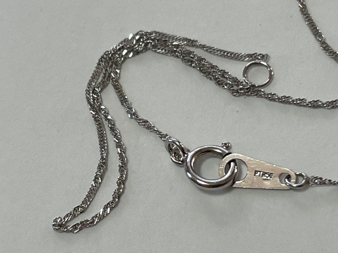 TSUTSUMI PTネックレス PT青いペンダント 箱付き美品