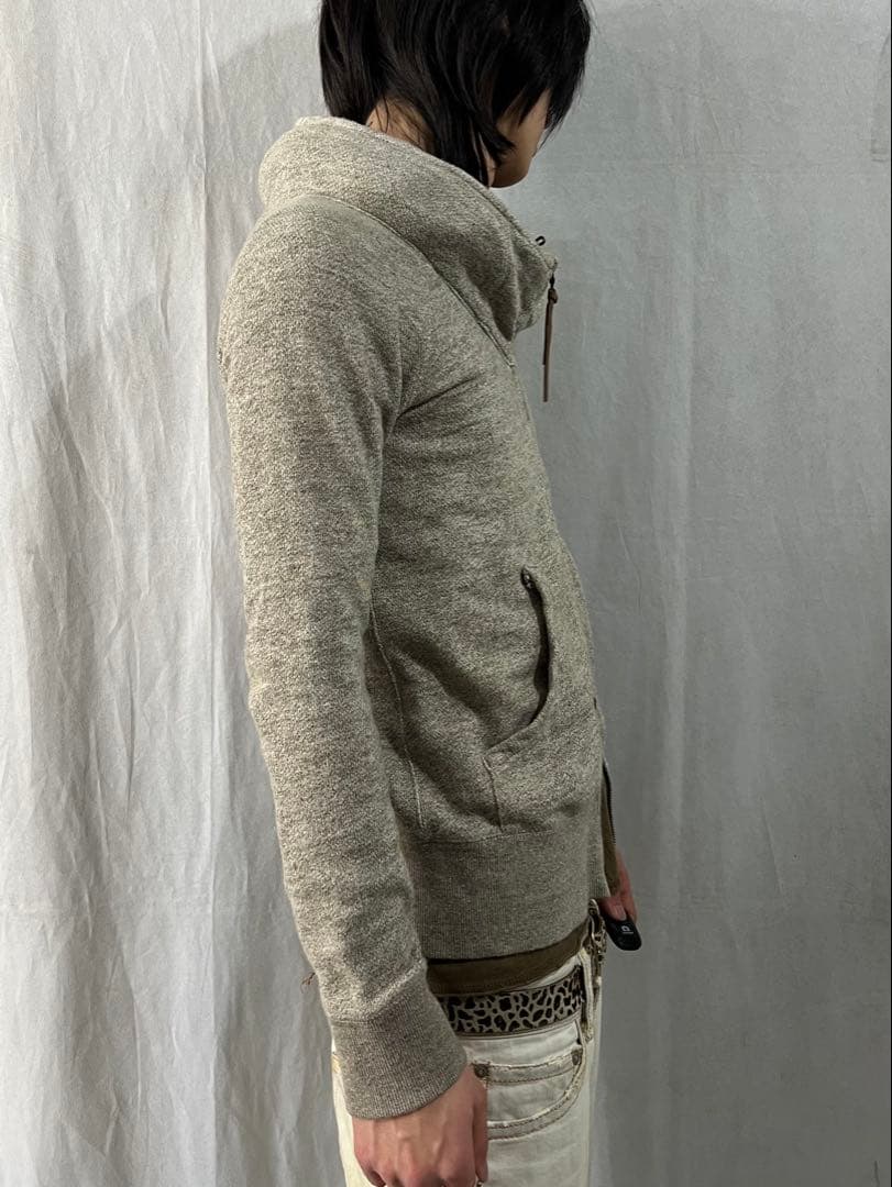 トップス NATURALVINTAGEGOA\"VolumeNeckSweatZHoodie