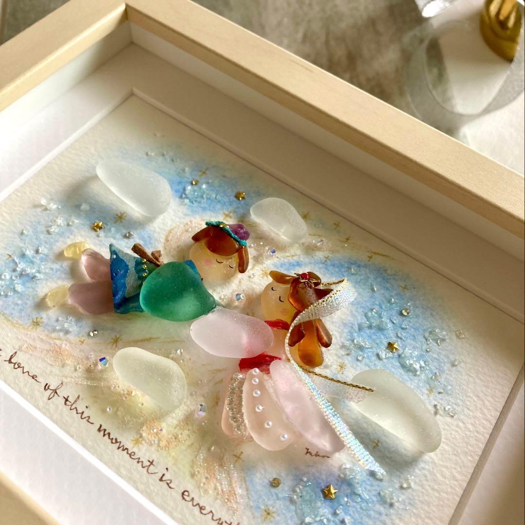 べーちゃん　夏夜の再会　シーグラス／天然石／七夕／織姫