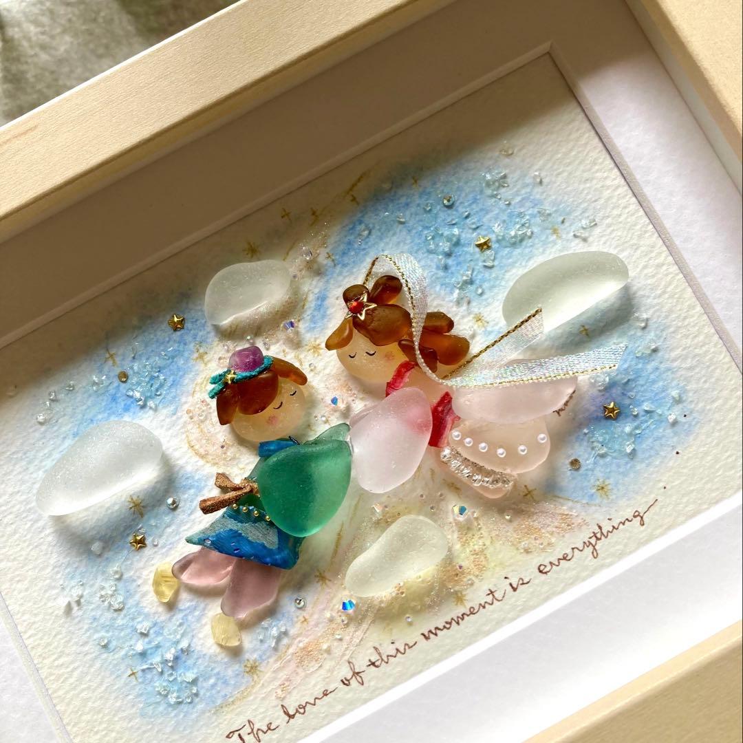 べーちゃん　夏夜の再会　シーグラス／天然石／七夕／織姫