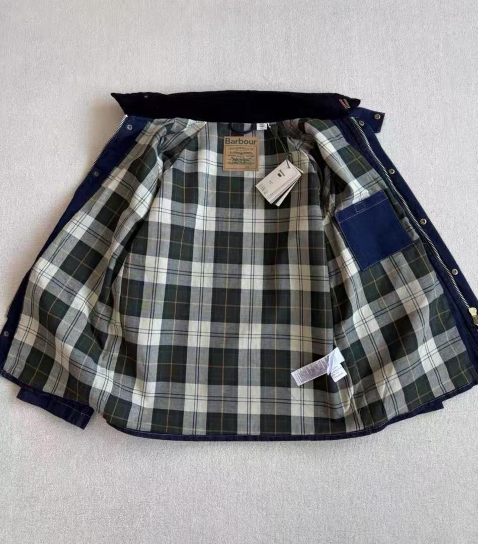 Barbour ネイビー デニムジャケットS