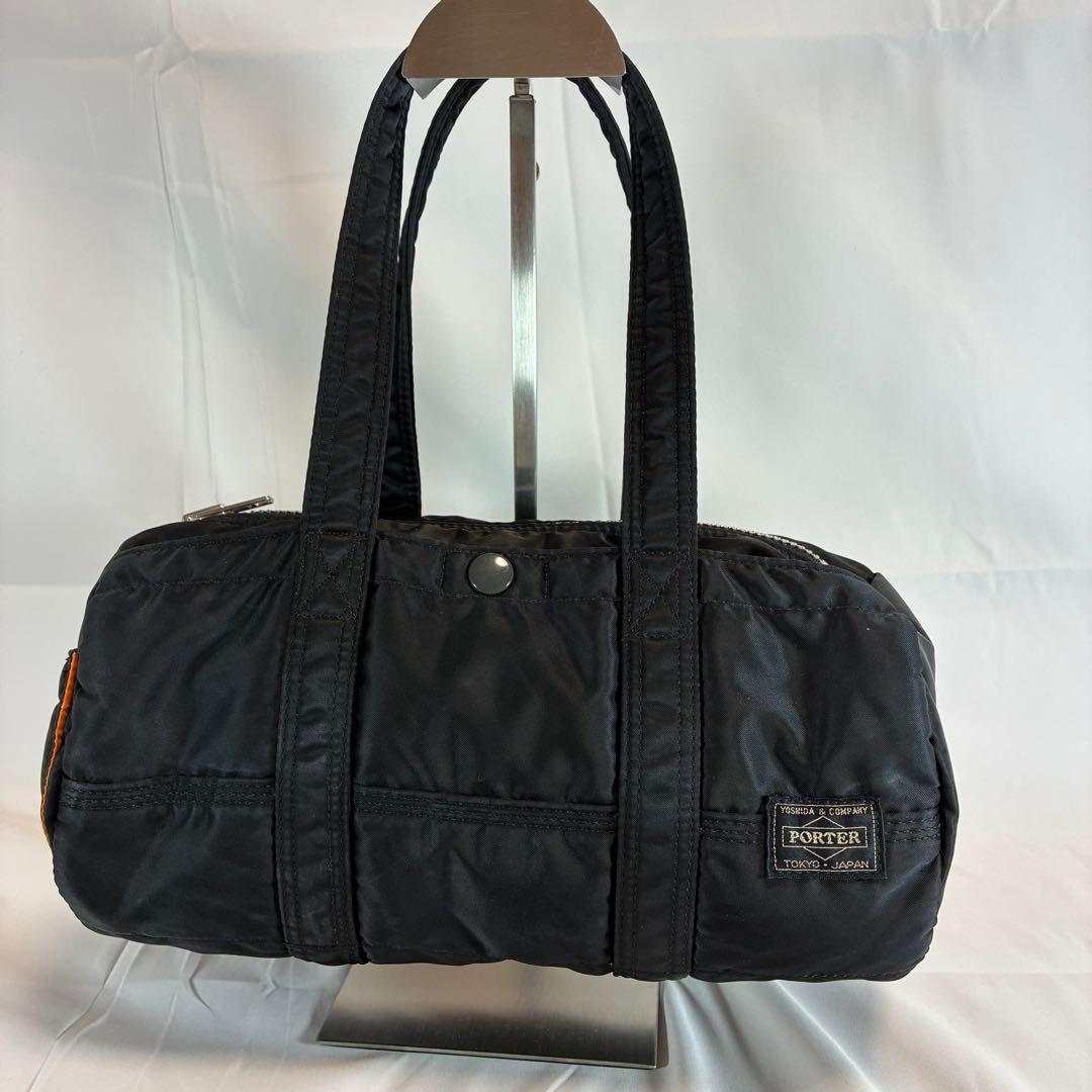[未使用級] PORTER タンカー ドラムバッグ s ミニボストン