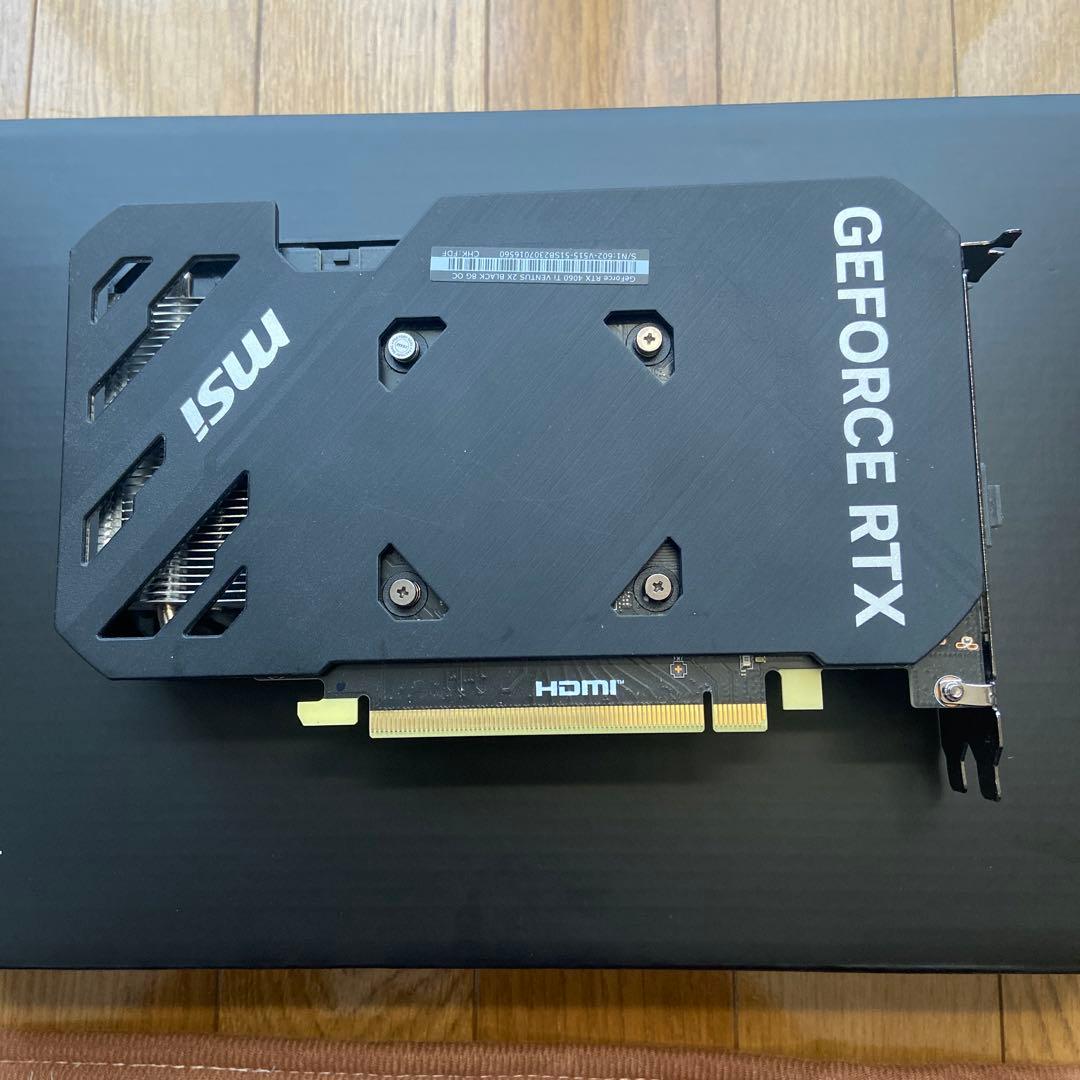 MSI GeForce RTX 4060ti 動作確認済