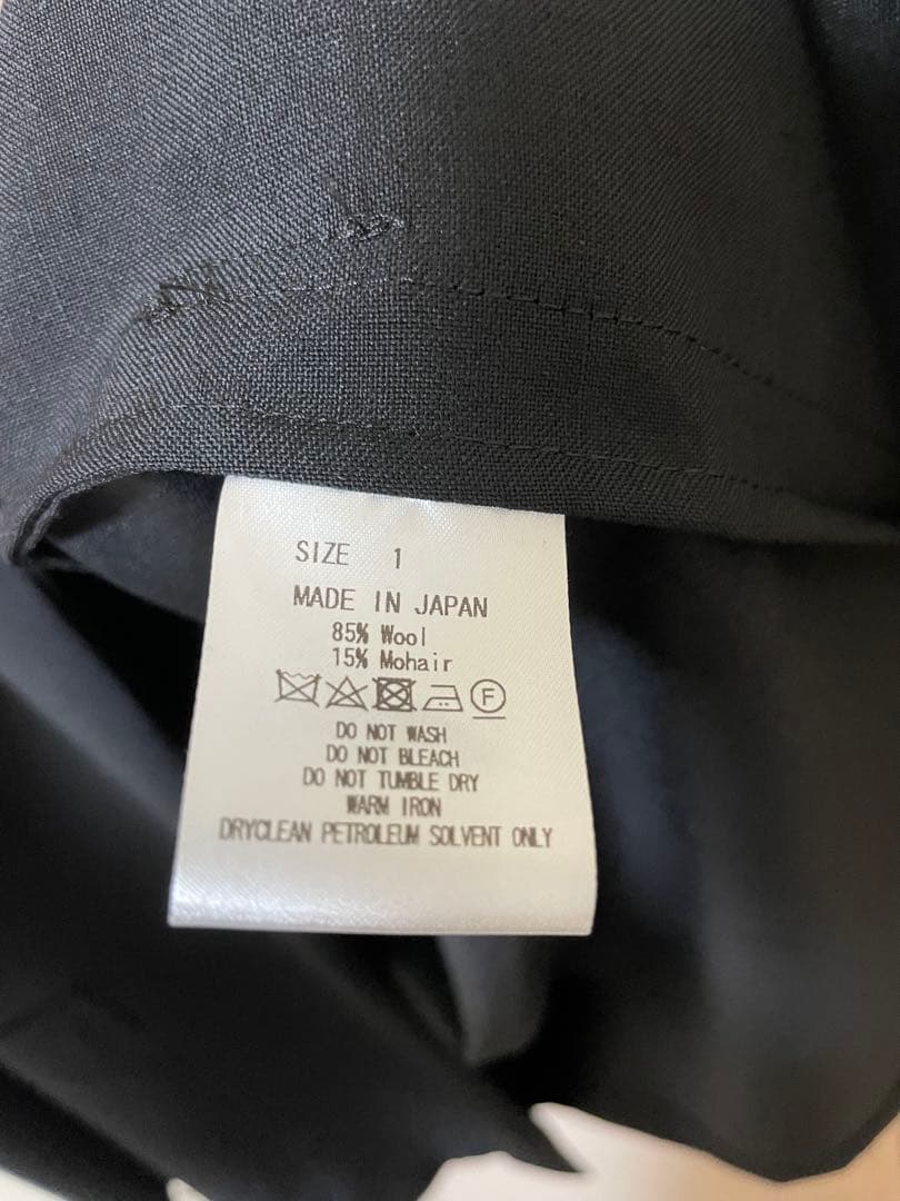 【匿名配送】marka ラペルレスジャケット ブラック サイズ1