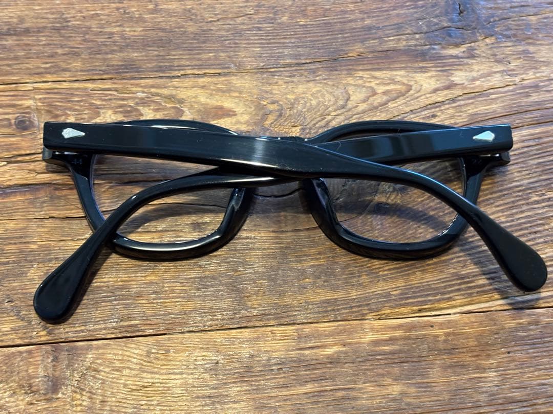 JULIUS TART OPTICAL AR ブラックメガネ ケース付き
