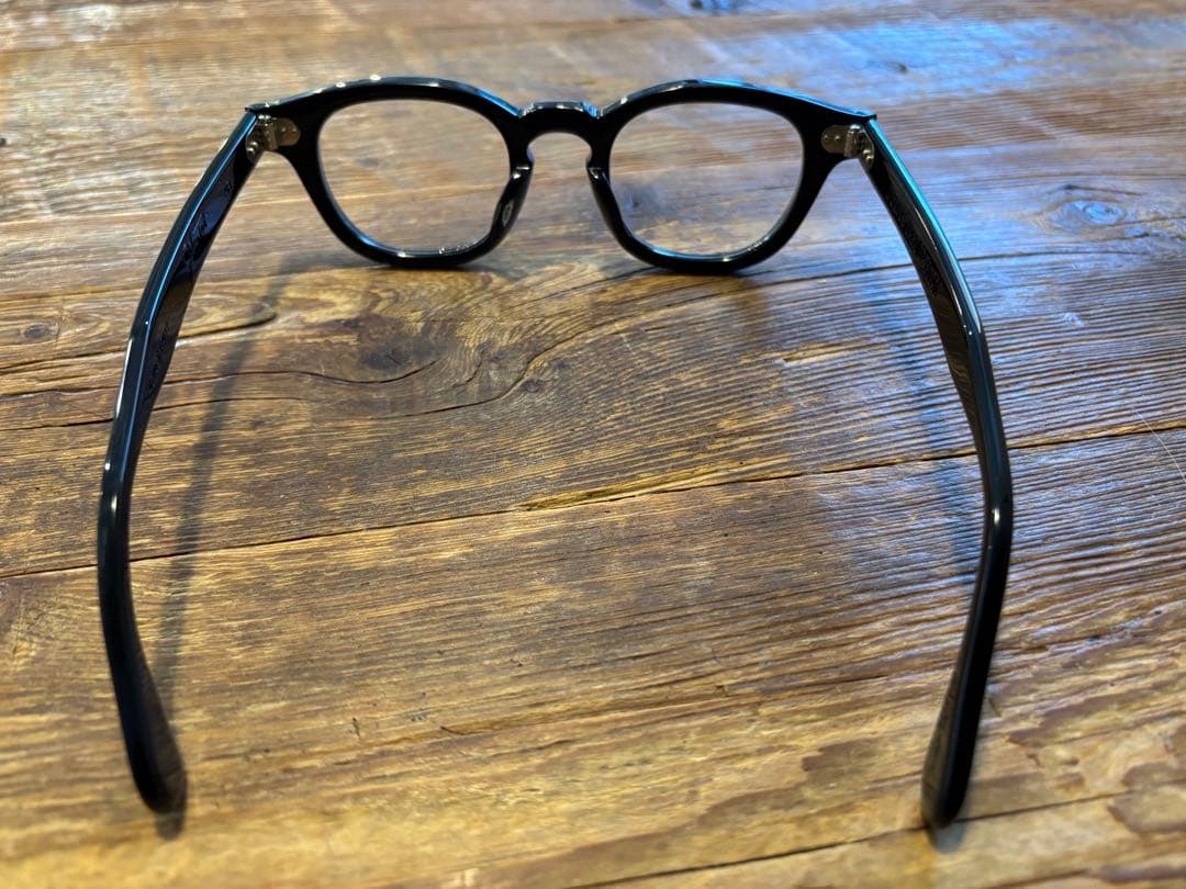 JULIUS TART OPTICAL AR ブラックメガネ ケース付き