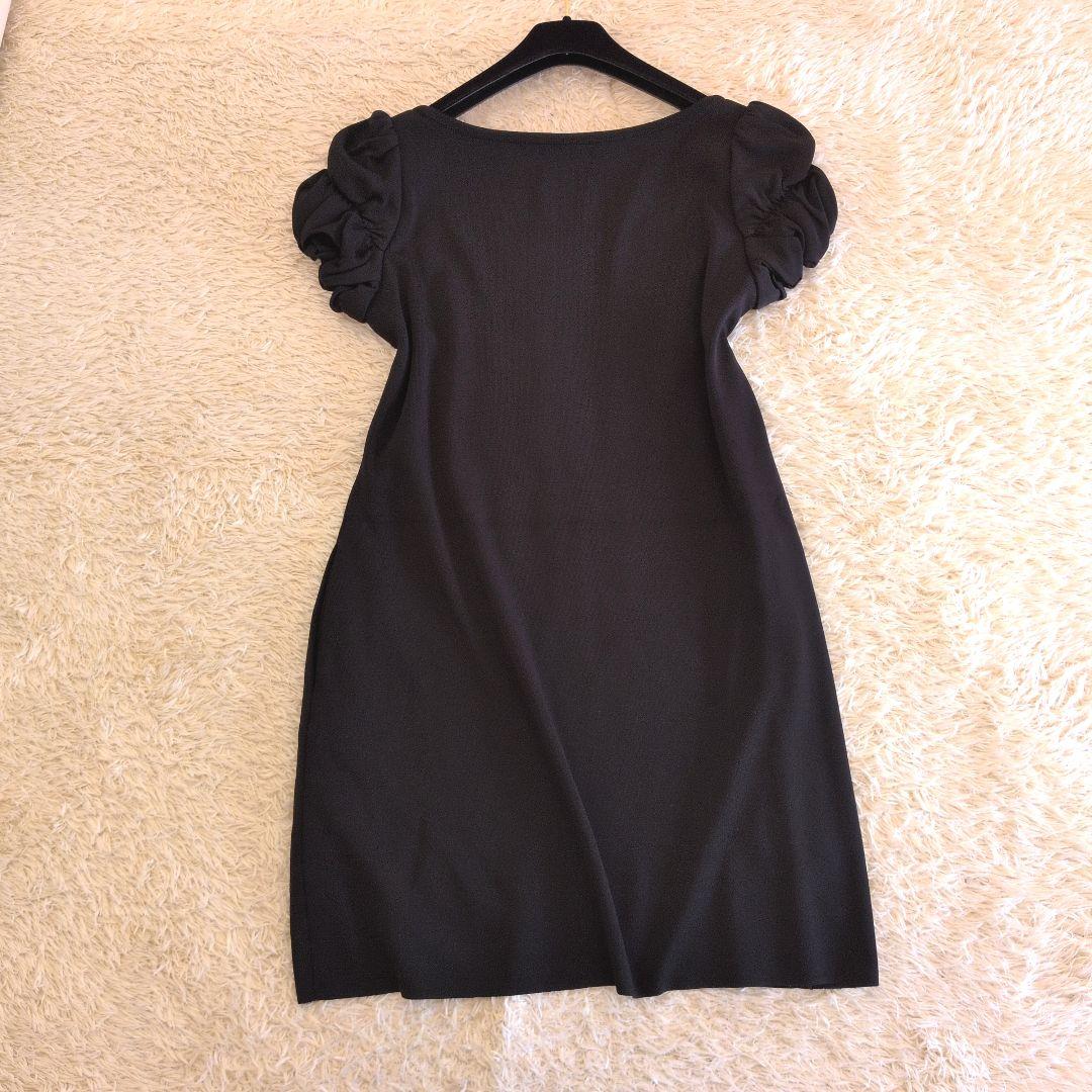日本製★希少サイズ42 FOXEY　ワンピース　ブラック