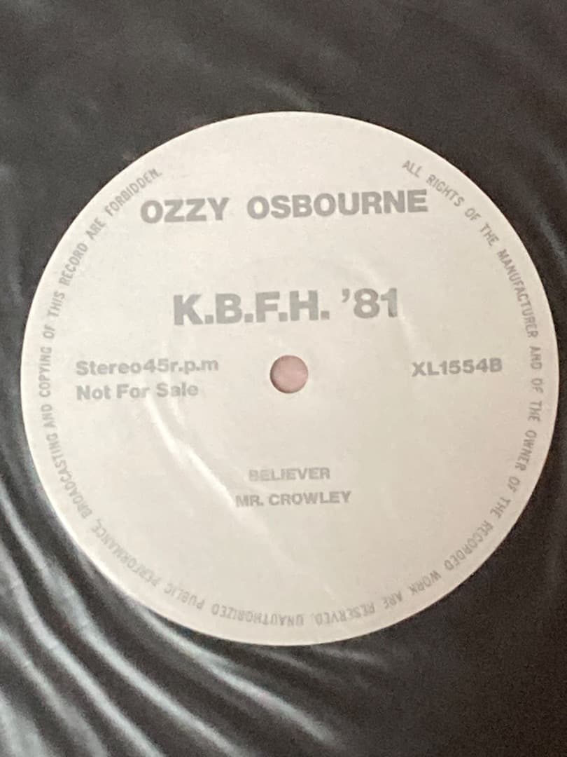 洋楽 OZZY OSBOURNE LIVE! from K.B.F.H. 1981