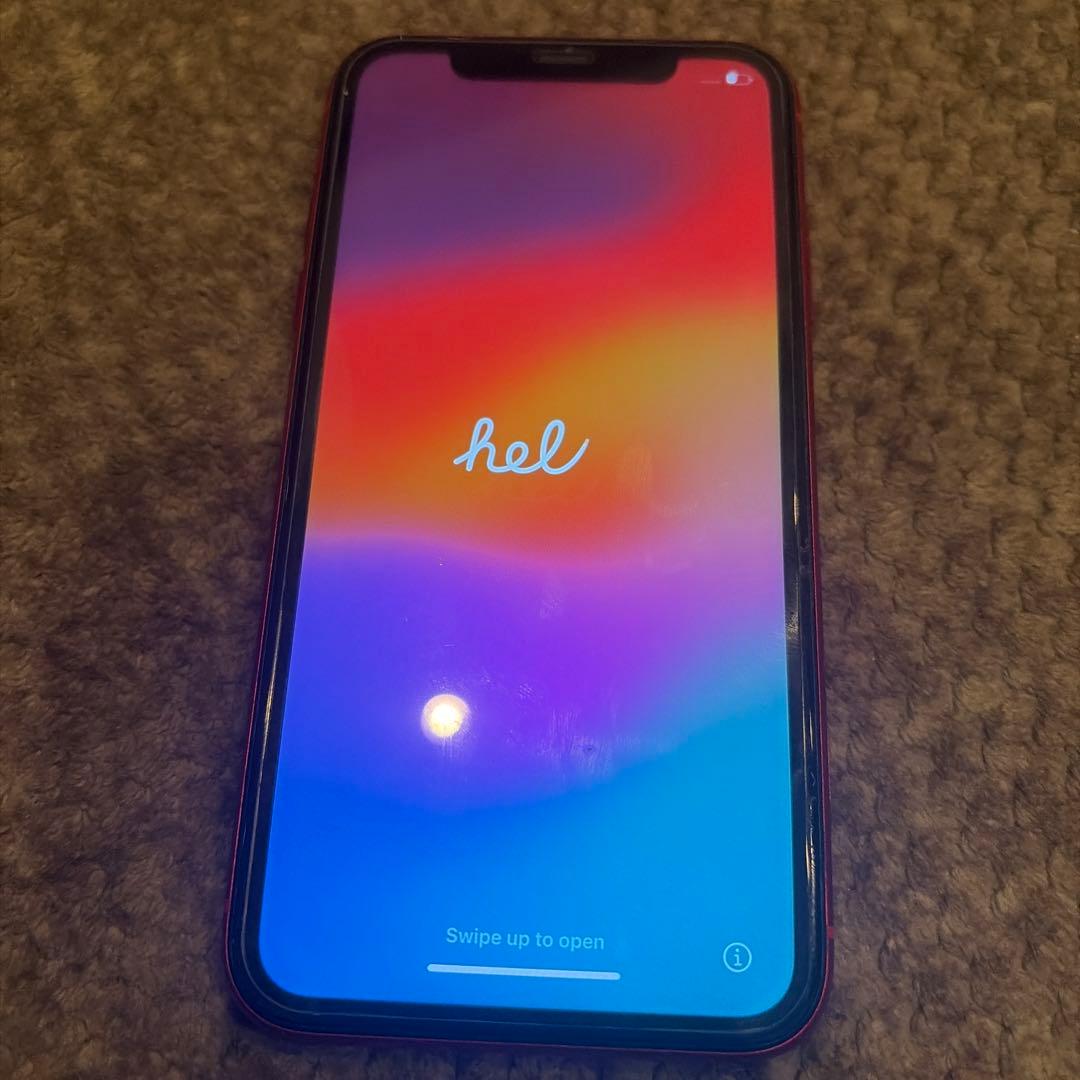 iPhone 11 レッド　本体のみ 動作確認済み 初期化済