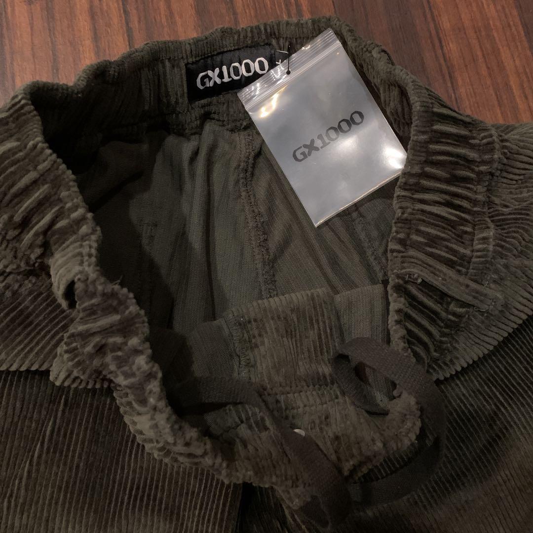 新品タグ付GX1000 コーデュロイショーツ　悪魔デビル刺繍ハーフパンツL緑