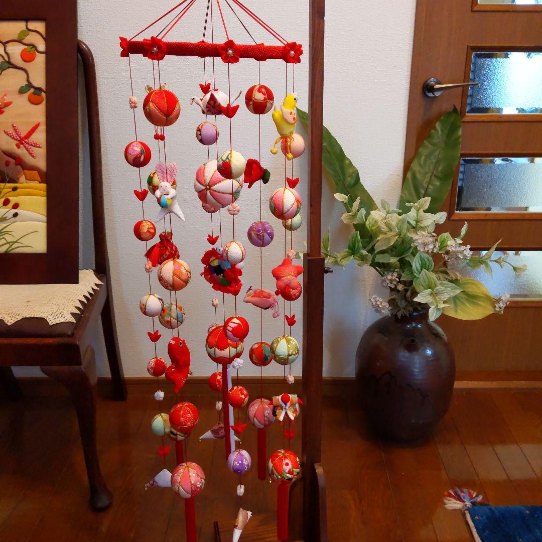 ちりめん細工　お雛様下げ飾りさげもん(大)