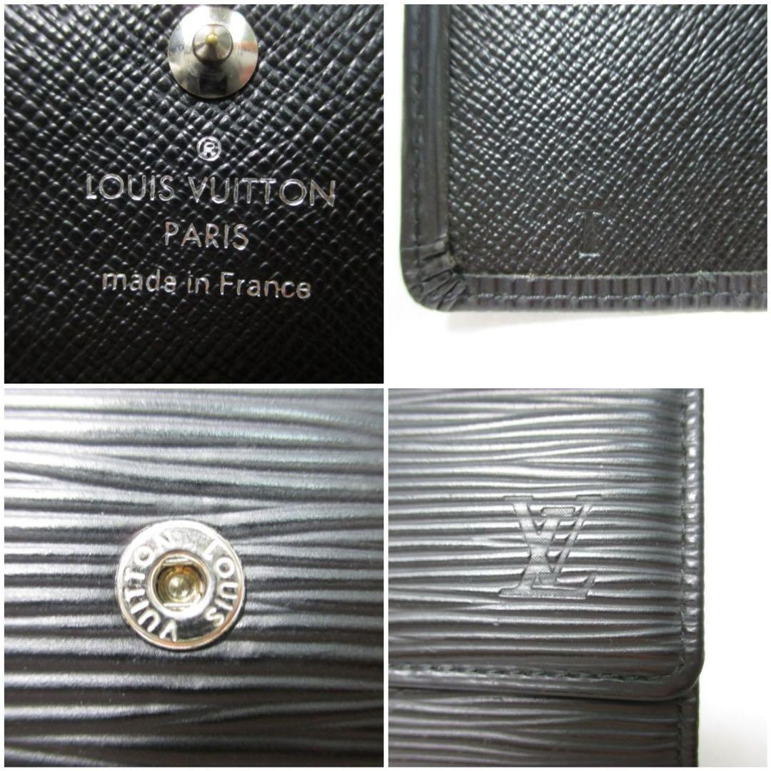 美品 ルイヴィトン エピ 黒 ６連キーケース ブラック キーケース 中古本物