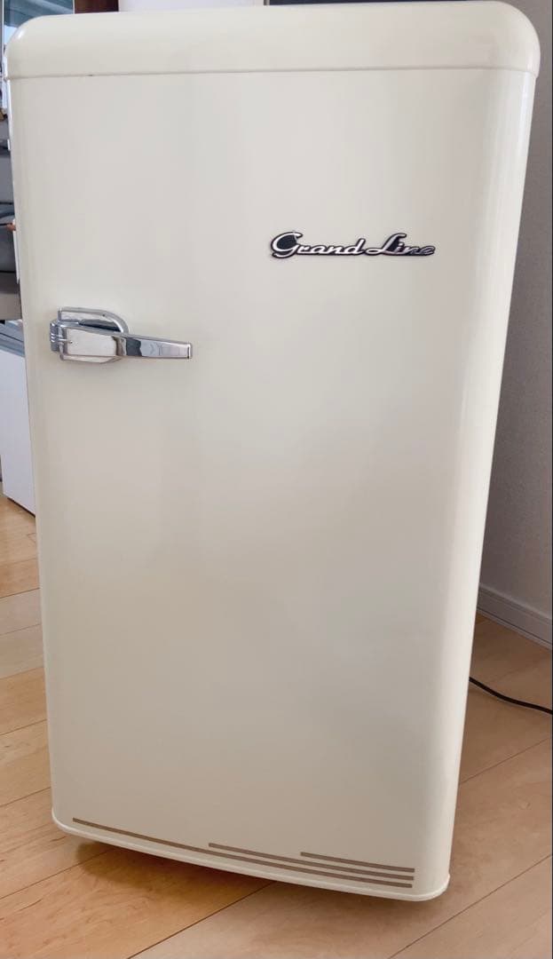 グランドライン　冷凍庫　レトロ　Grand-Line ホワイト　セカンド