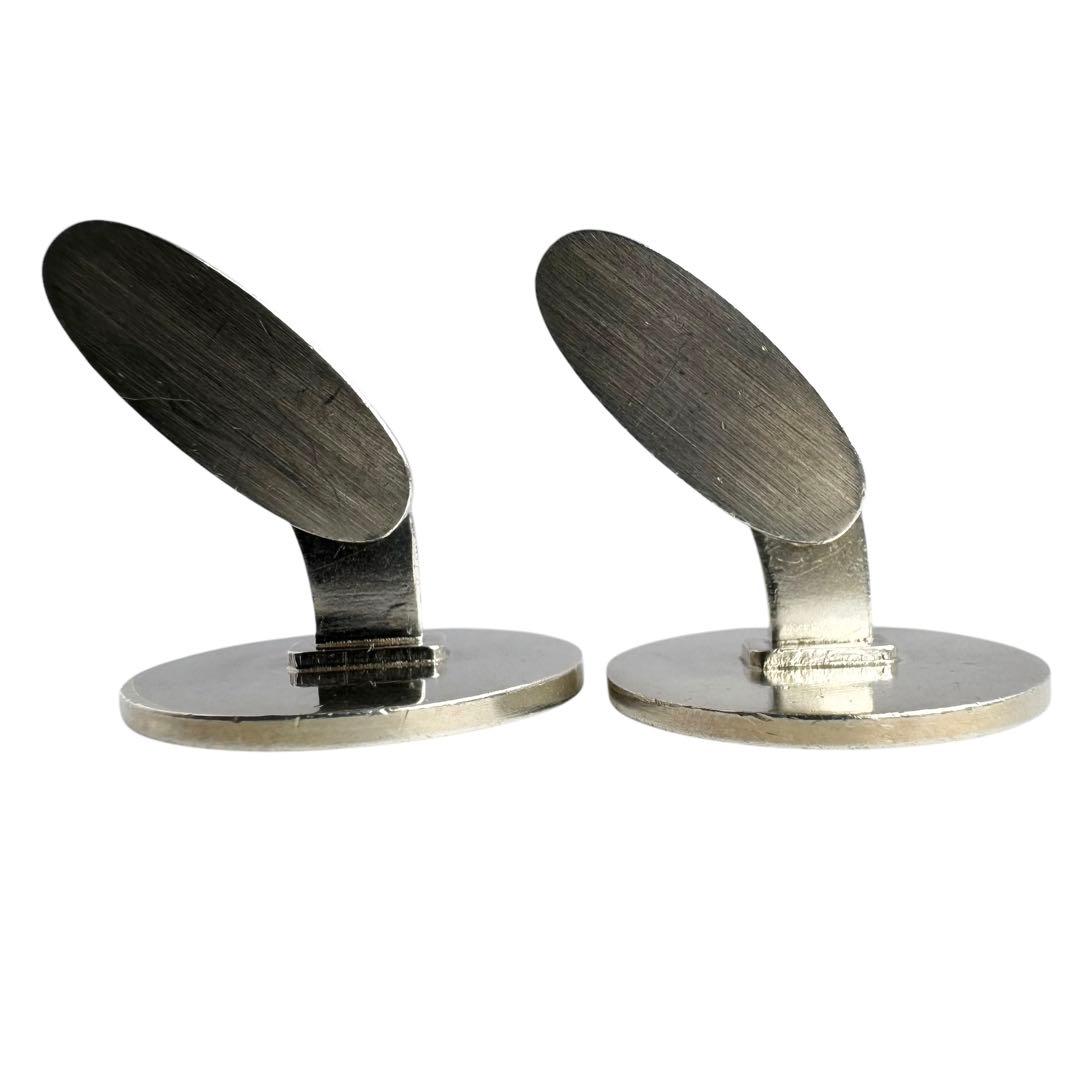 ジョージジェンセン カフスボタン 70 ラウンド 牛 SV925 Bull