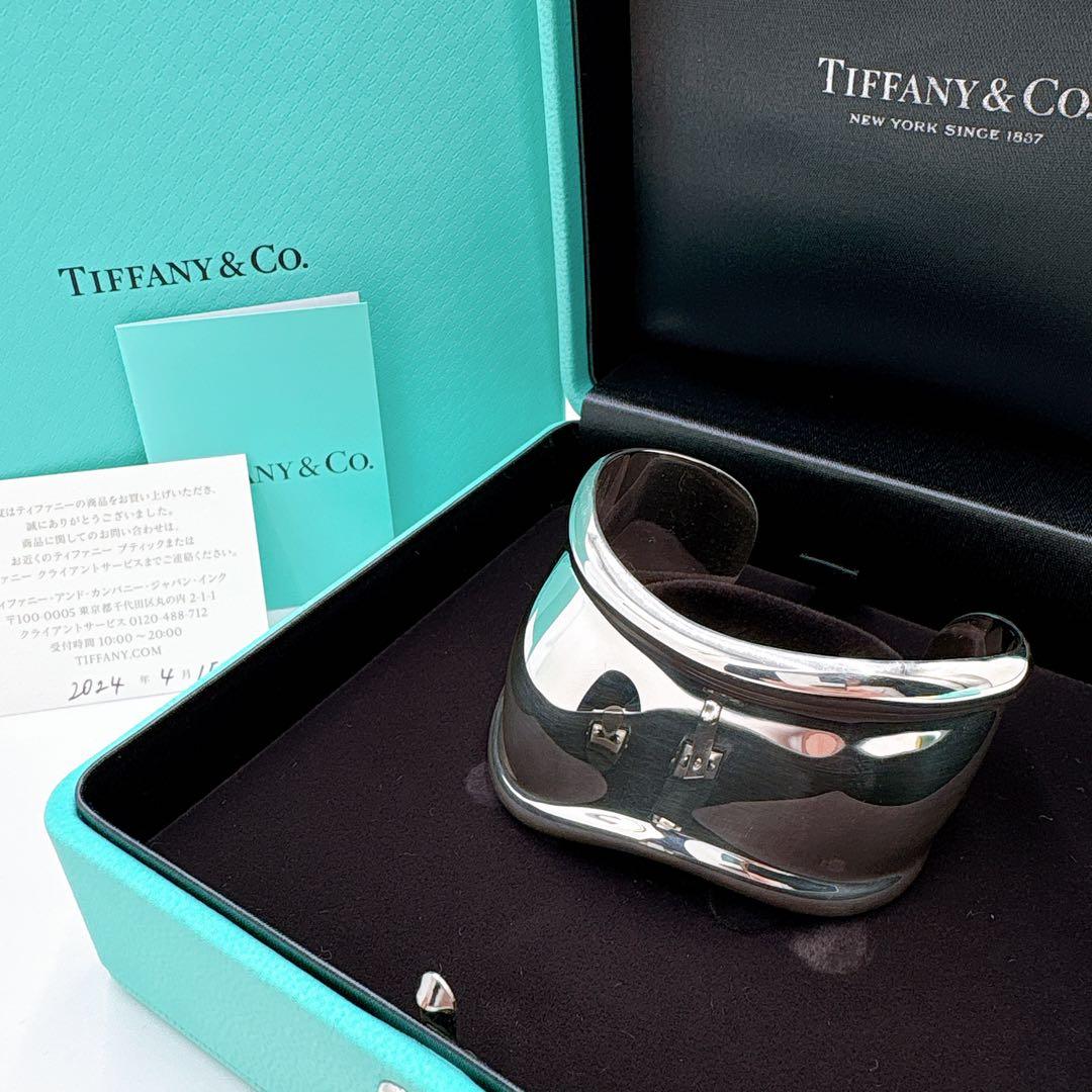 極美品 付属品付き ティファニー ボーンカフ スモール バングル シルバー925