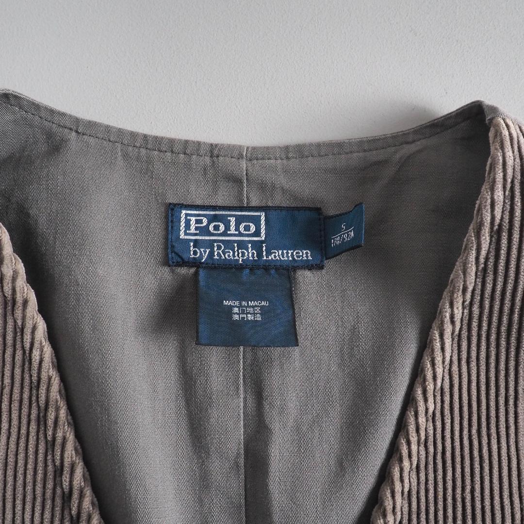 ラルフローレン　正規品　ベスト　コーデュロイ　ブラウン　美品