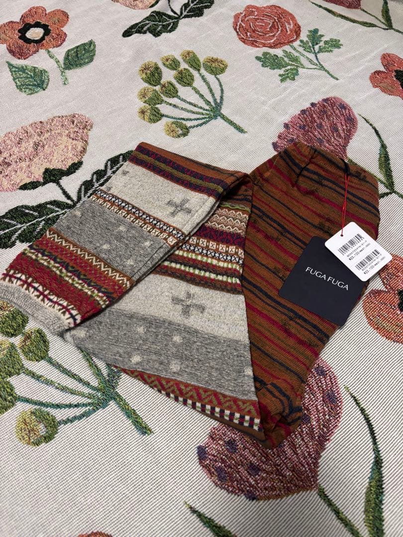 あずき　FUGAFUGA 新品未使用未試着　コットンシルク混レギンス