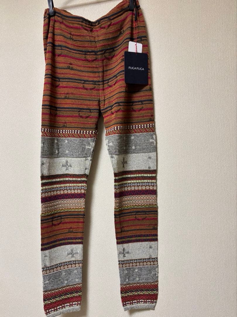 あずき　FUGAFUGA 新品未使用未試着　コットンシルク混レギンス