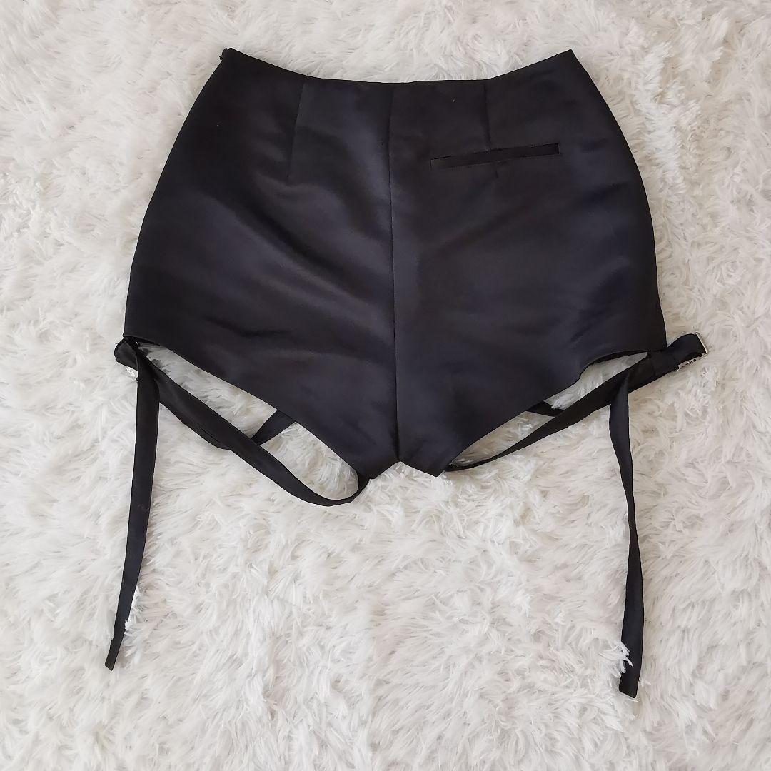 試着のみ タナカダイスケ belted bloomers satin pants