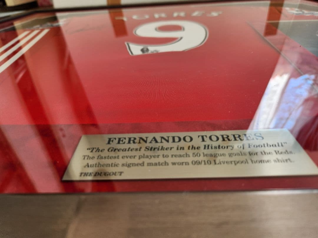 リバプール フェルナンド・トーレス サイン入りユニフォーム
