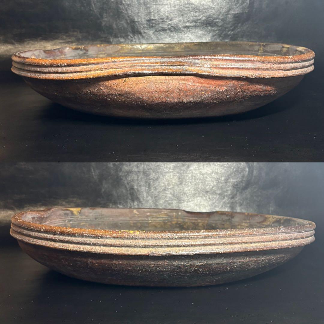 ★古陶磁/古備前 大鉢/水盤！幅 約50㎝！★