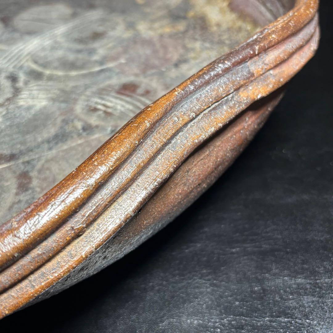 ★古陶磁/古備前 大鉢/水盤！幅 約50㎝！★