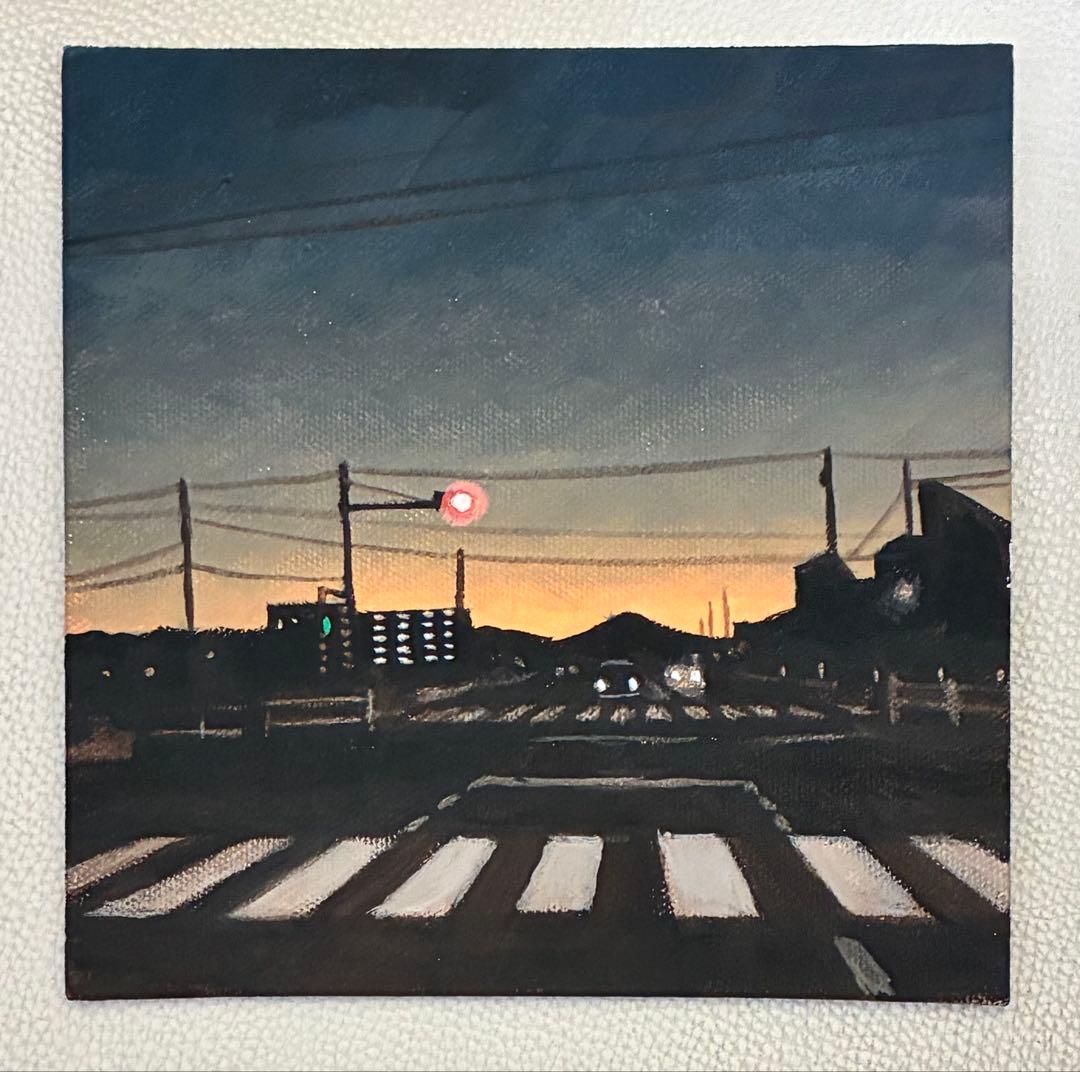 アクリル画　風景　866