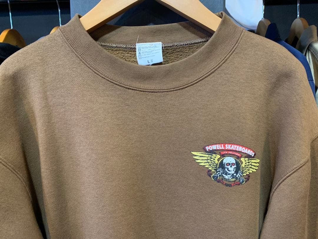 d*a様 パウエル★覗きボーン ブラウン powell スゥエット vintag