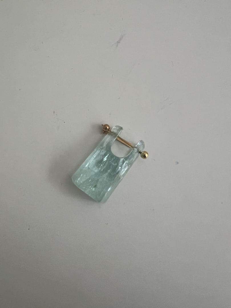 MONAKAジュエリー　片耳ピアスアクアマリン