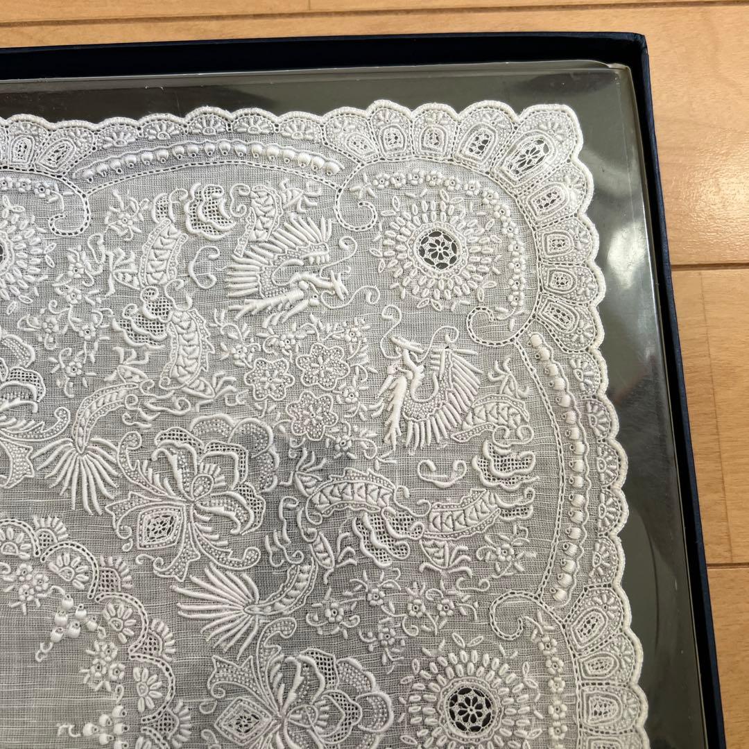 新品　中国スワトウ　刺繍ハンカチ