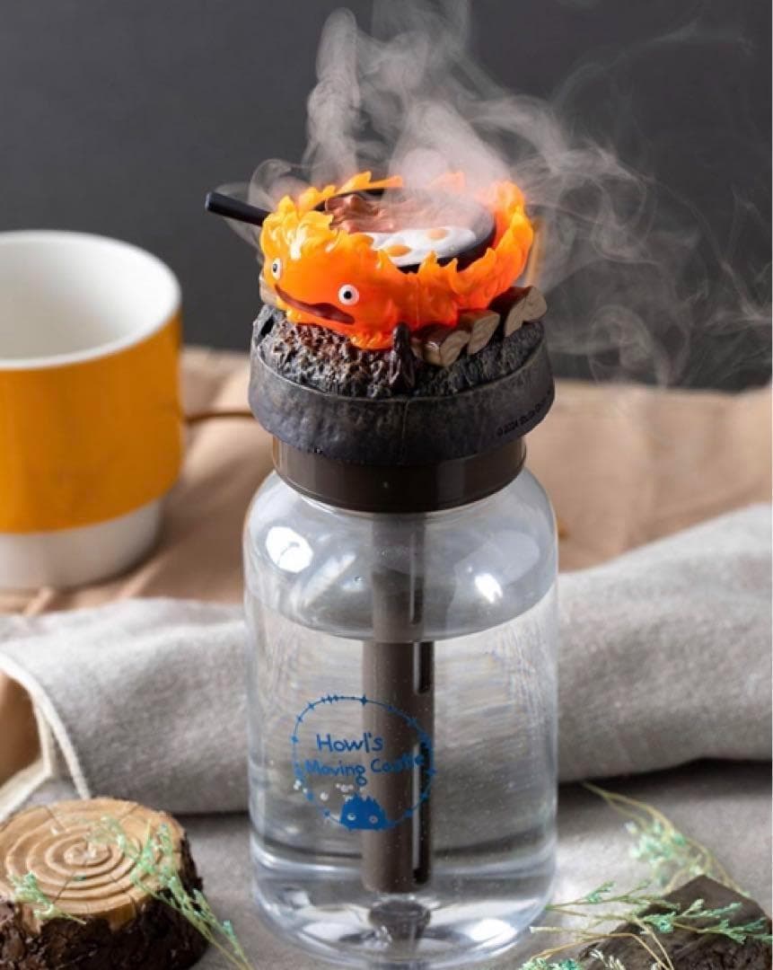 【新品】ジブリ ハウルの動く城　ちいさな加湿器　カルシファーのベーコンエッグ