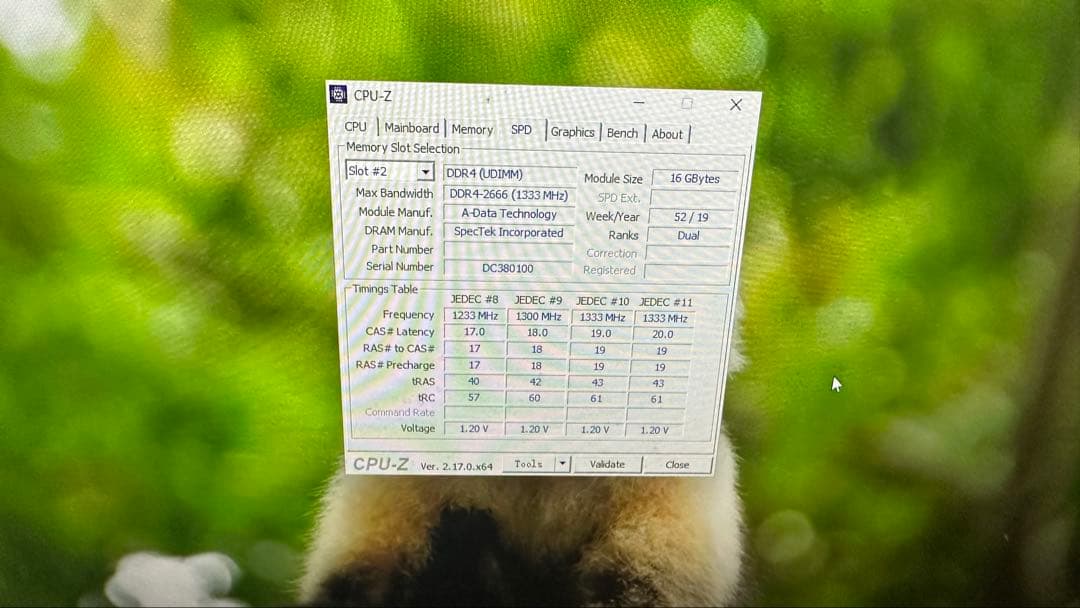 Adata DDR4 2666 32GB(16GBx2枚)デスクトップ