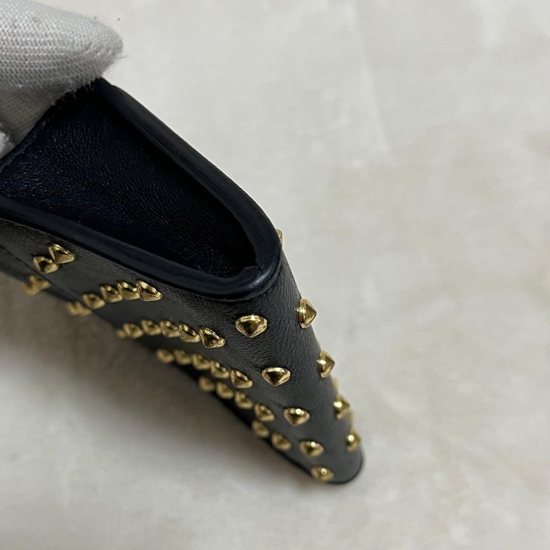 アレキサンダーマックイーン カードケース　スカル　スタッズ　名刺入れ