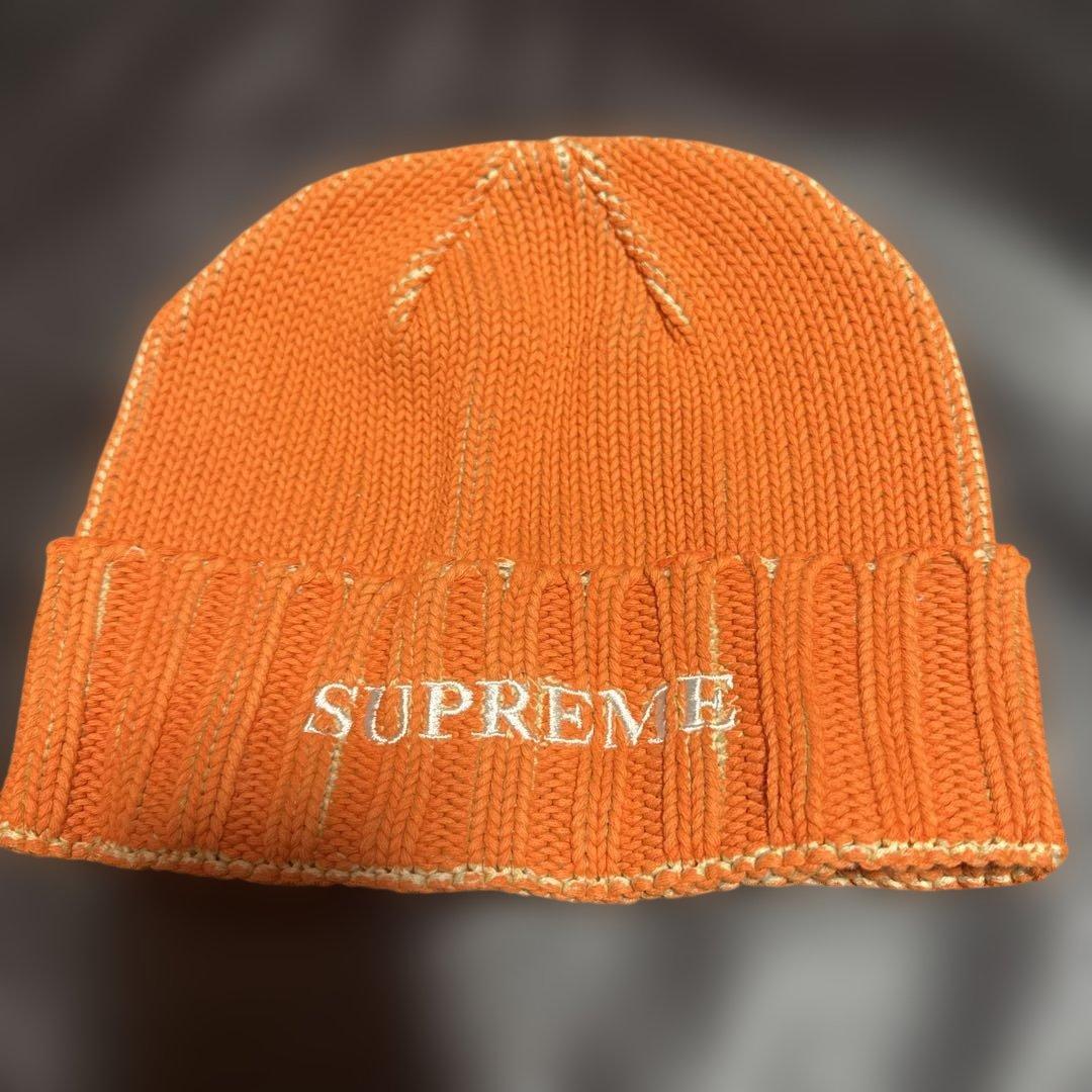 未使用　SUPREME オレンジ ニット帽