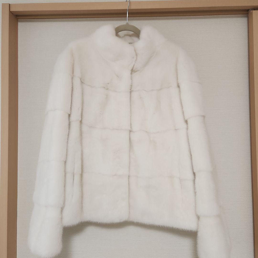 ミンクファージャケット　コート　ホワイトミンク　コペンハーゲン