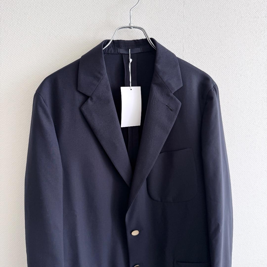 新品 caruso ZERO テーラードジャケット 紺ブレ 金ボタン 52