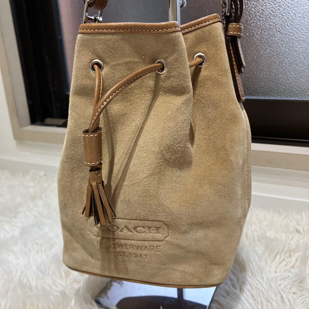 オールドコーチ　7561　OLD COACH　スエード　ベロア　巾着　肩掛け