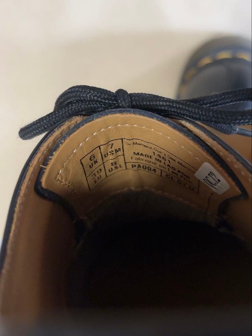 Dr.Martens 1461 UK6 箱、インソール有り