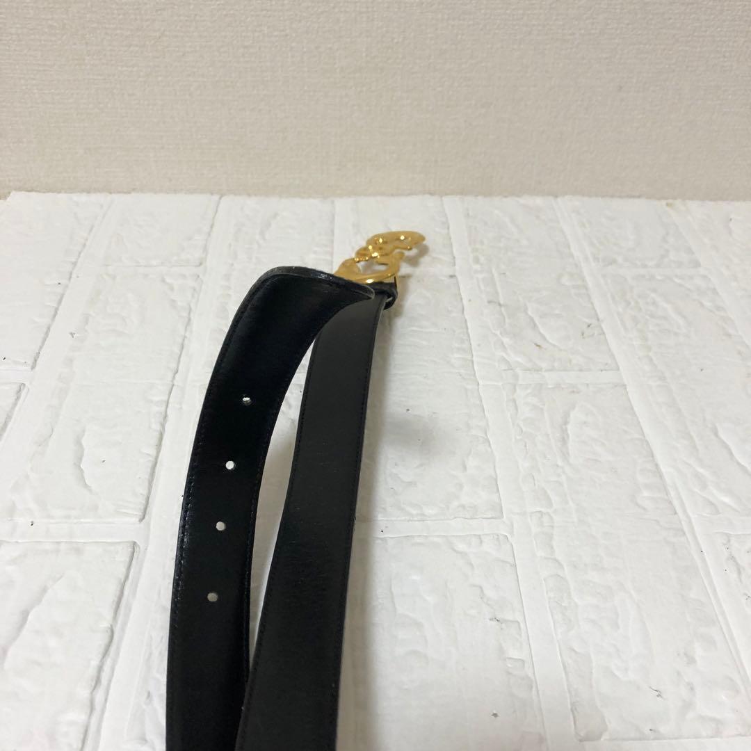 美品　レア　GUCCI ベルト　イルカ　GG バックル　オールドグッチ レザー