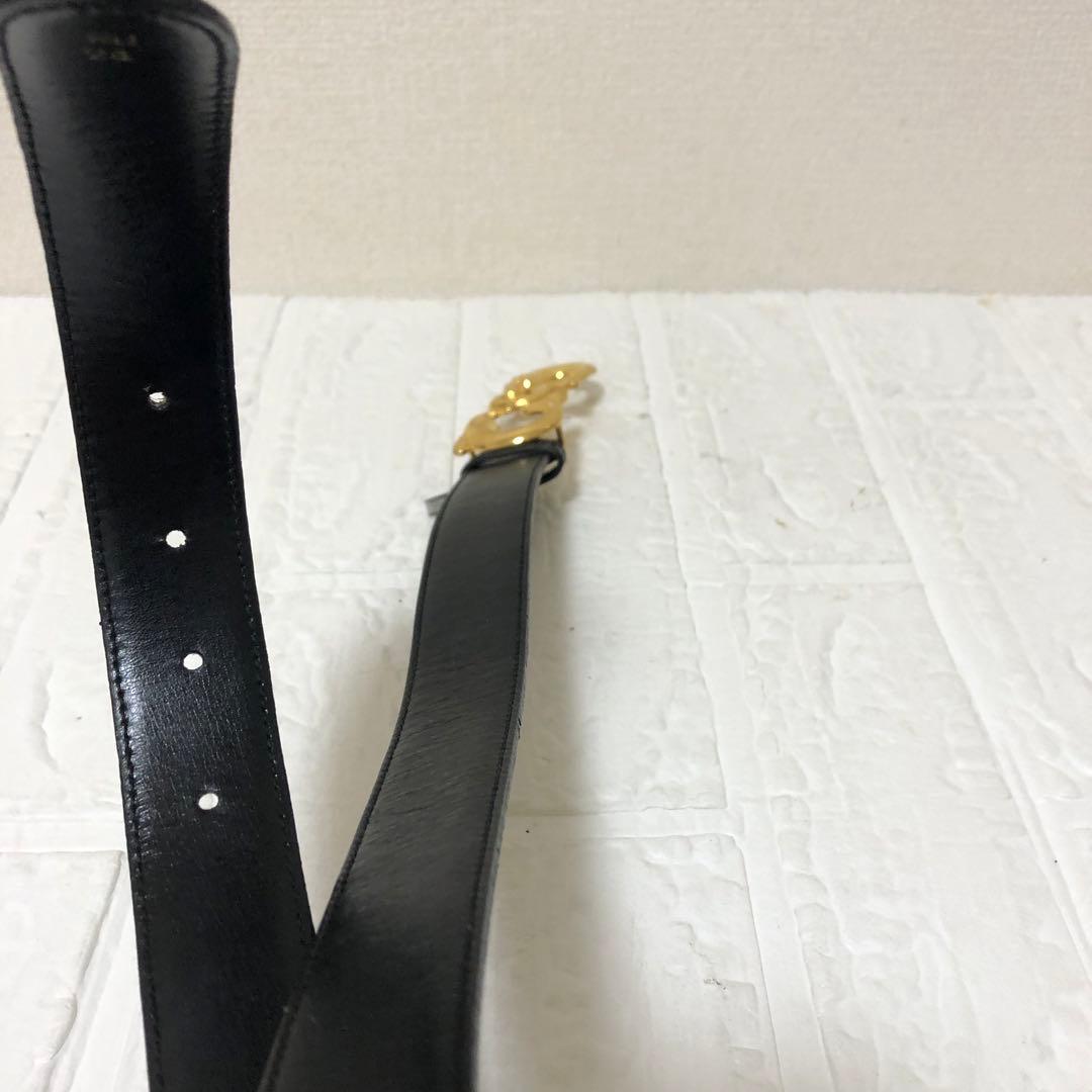 美品　レア　GUCCI ベルト　イルカ　GG バックル　オールドグッチ レザー