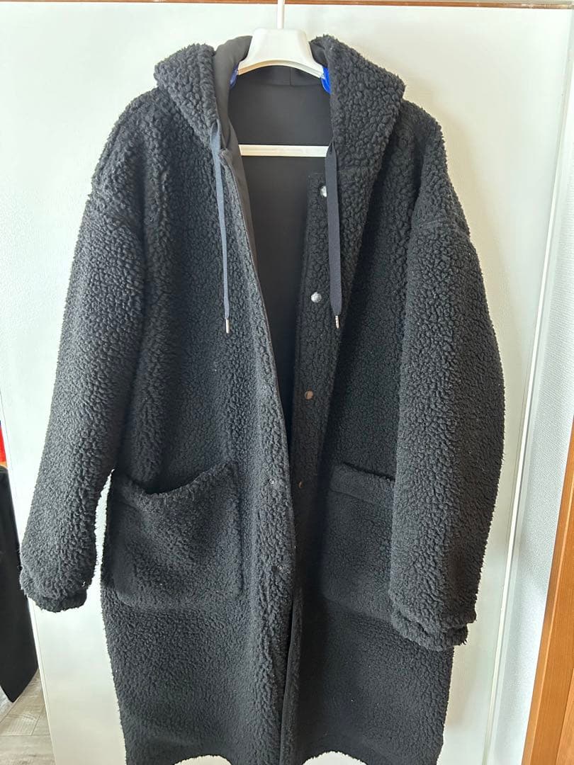 nハリウッド　ボアロングコート　リバーシブル