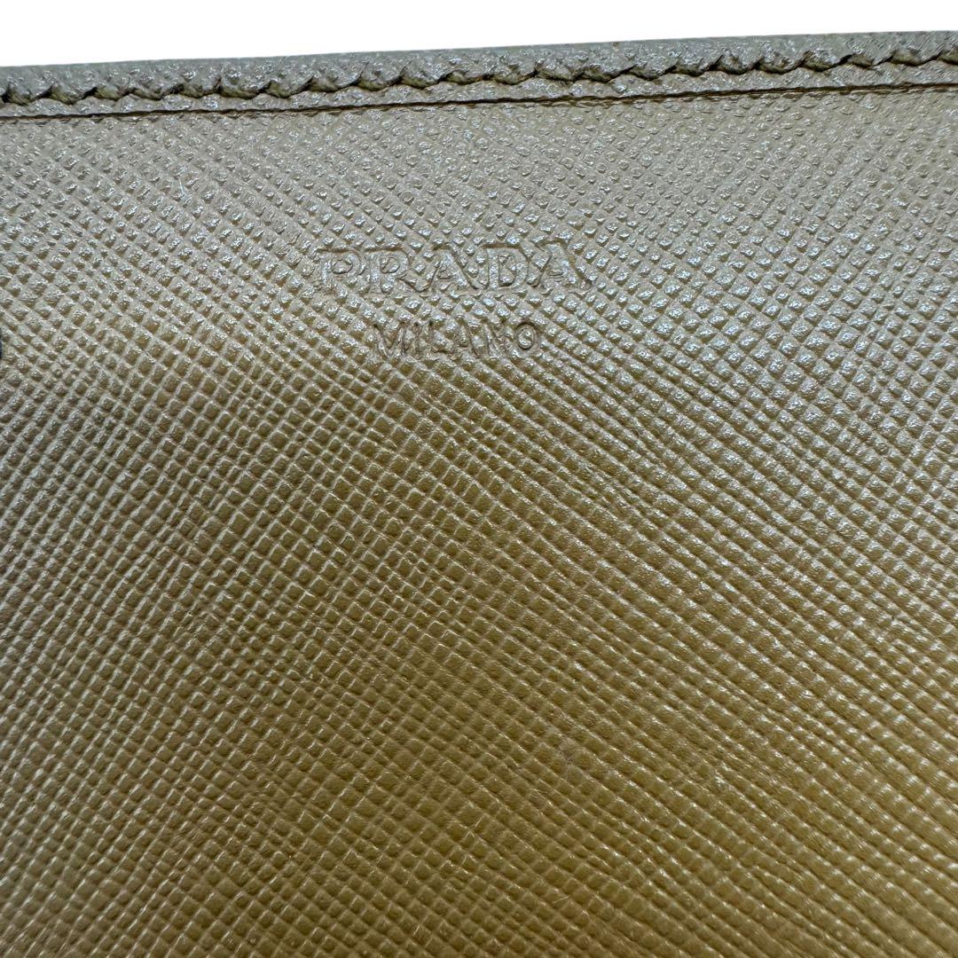 未使用品級✨PRADA 長財布 サフィアーノ ブラウン キャメル