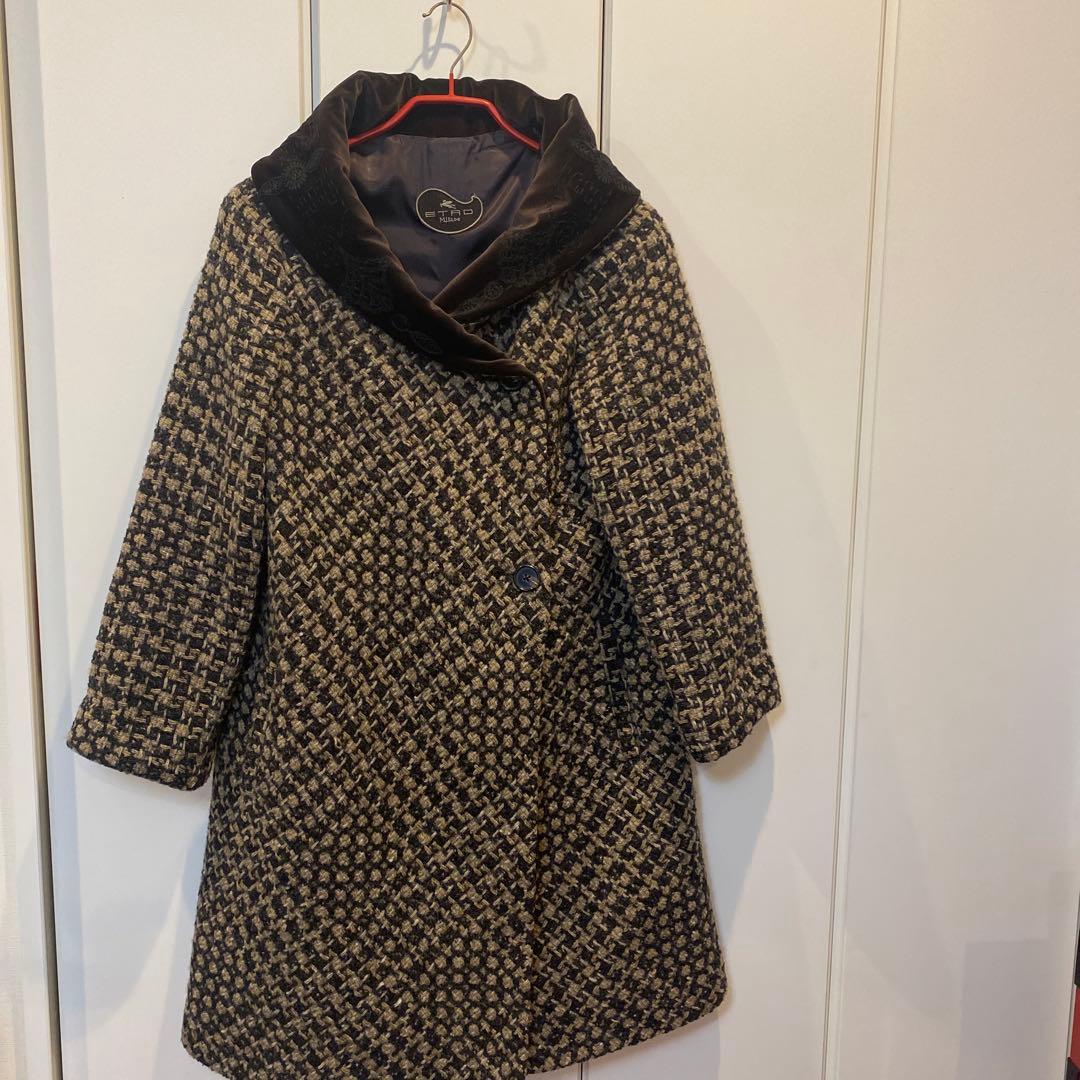 エトロのクラシカルな雰囲気　ロングコート