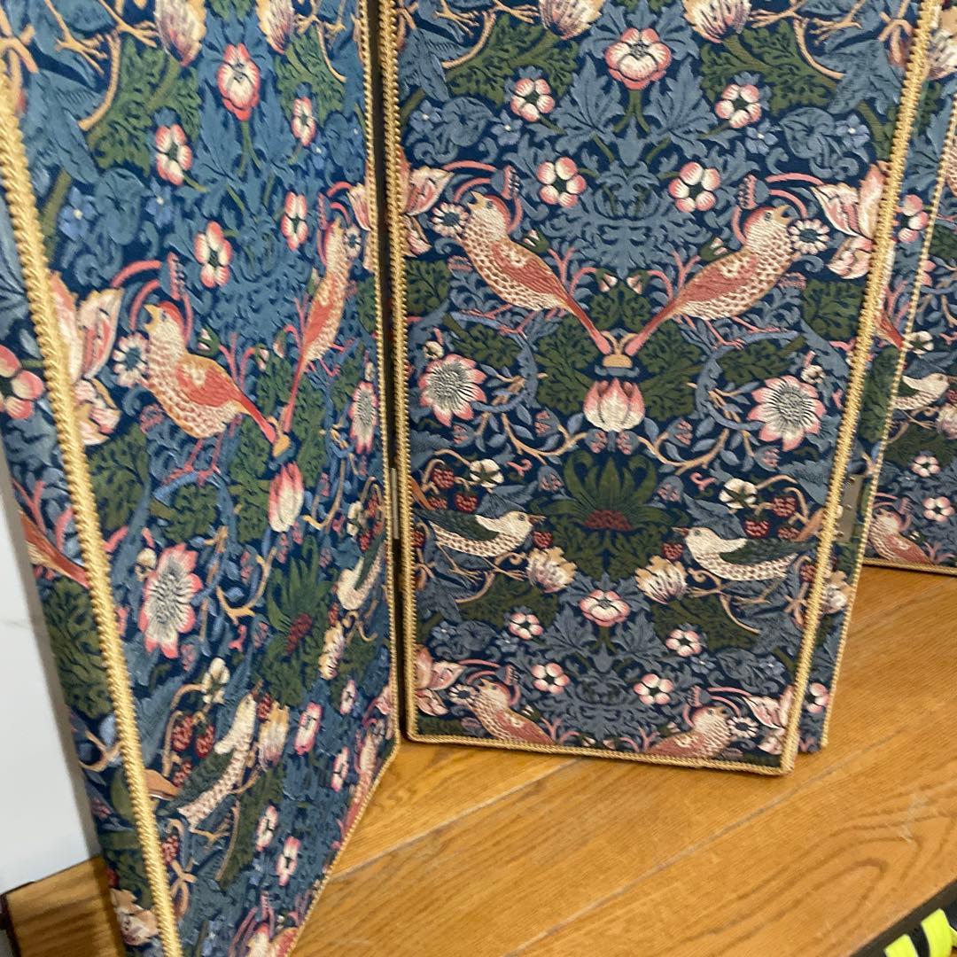 ジェニファーテイラー 4連 衝立 ファブリック カルトナージュ パーテーション