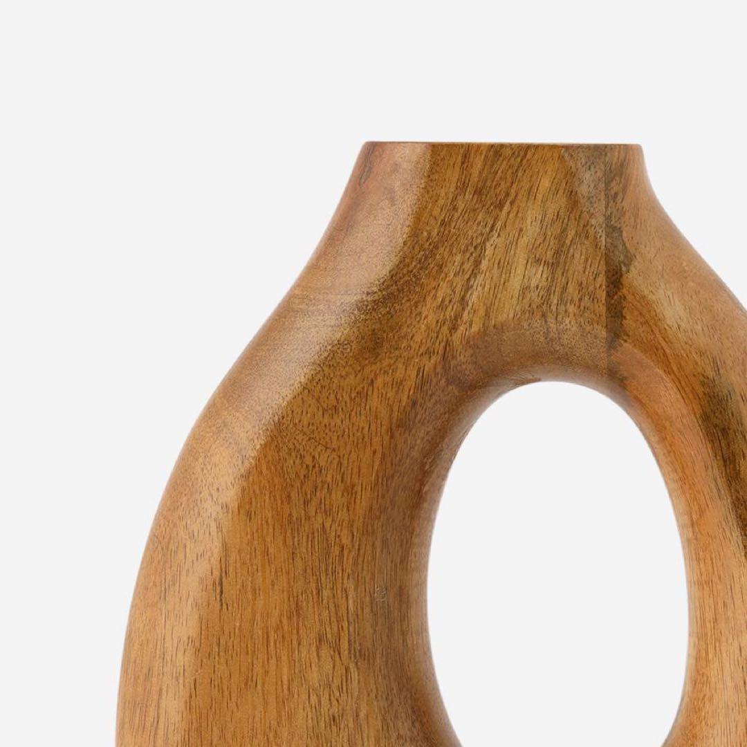 マンゴーウッドオブジェ High ブラウン　2点セット